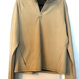 outdoor voices biege quarterzip